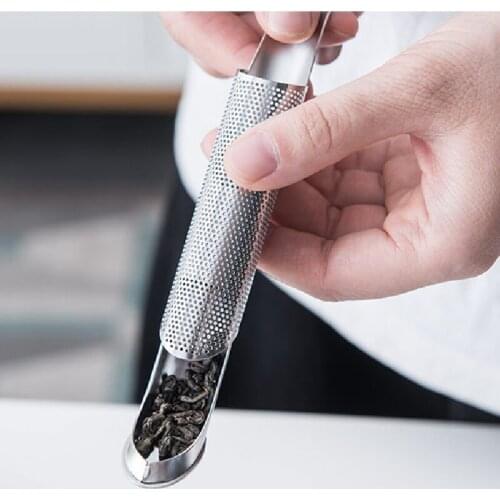 Stainless Steel Tea Infuser Pipe Design Tea Strainer Steeper Reusable Tea Bag Fine Mesh Tea Filter for Loose Leaf Herbs Teaware