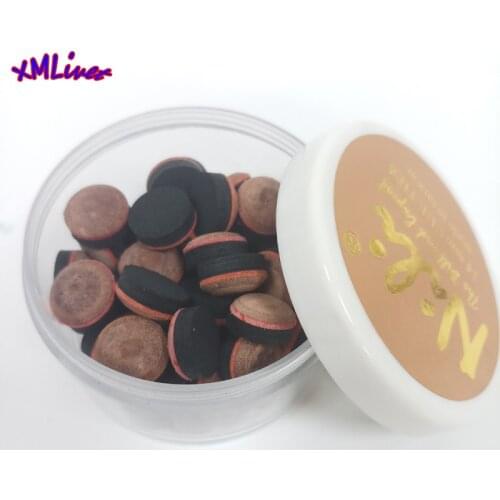 Xmlivet 50pcs/pack latest mix color NILI 14mm Pool cue tips 6layers Billiards cue tips Billiards accessories