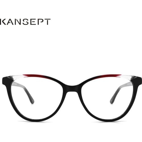 KANSEPT Women Glasses Frame Acetate Vintage Myopia Optical Prescription Eyeglasses Frames Women 2020 Square Eyewear FP1978