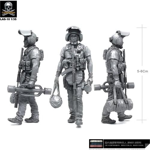 1/35 Resin Model Kits Soldier Russian figure self-assembled LAS-10