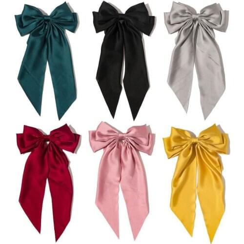 1pcs Vintage Black Velvet Bow Hair Ribbon Scrunchie Elastic Ribbon Long Headwear Women For Girl Tie Hair Hair Accessories B J6C0