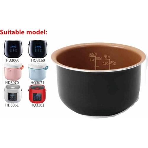 2L Replacement Rice cooker Cooking Pot Liner Non-stick liner Container Accessories For Philips HD3060 HD3061 HD3160 HD3161