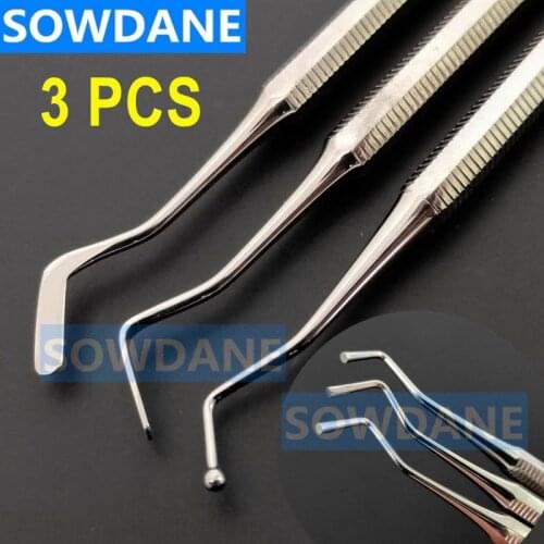 3 pcs Dental Plastic Cement filler Spatula Instrument Lab Laboratory Filling Tool Double Ends (2 Types for your selection)