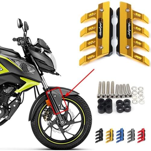 For honda hornet 160R CB600F Cb600 Cb1000 Motorcycle Mudguard Front Fork Protector Guard Block Front Fender Slider Accessories