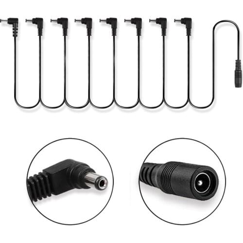 Guitar Pedal Power Supply Adapter Splitter 8 Ways Electrode Daisy Chain Harness Cable for Pedals with Electric Guitar Effect