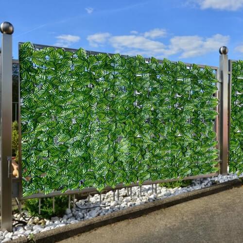 Artificial Leaf Screening Roll UV Fade Protected Privacy Hedging Wall Landscaping Garden Fence Balcony Screen