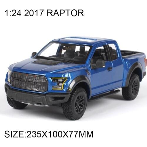 Pickup 1:24 Diecast Model Car 2017 Raptor F150 1:24 Alloy Car Model Toy Vehicle Model Cars Alloy Model Toys Gift Kid Toy