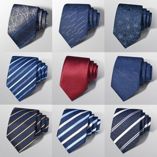 Brand New High Quality 8 CM Striped Tie for Men Business Office Dress Suit Necktie Male Wedding Party Gift Box