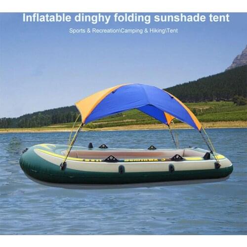 2-4 Person Inflatable Boat Kayak Accessories Fishing Sun Shade Rain Canopy Kayak Anti-wind Waterproof Awning Top Cover Tent