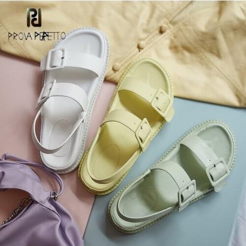 2021 summer new trendy shoes open toe candy color Roman platform shoes Korean style casual all-match sandals women