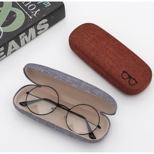 Portable Eyeglasses Case Men Women Kids Leather Eye Glasses Hard Shell Protector Reading Eyewear Case Sunglasses Box