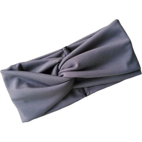 2021NEW wholesale fashion cotton solid color crossing turban headband hair accessories popular for women and girls 10cm