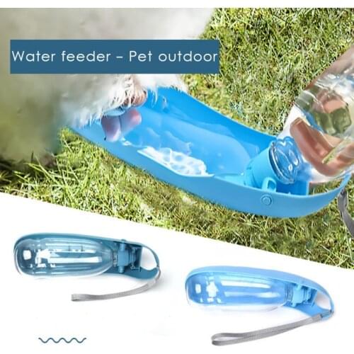 500mL Foldable Pet Water Dispenser Portable Dog Water Bottle Outdoor Travel Leak Proof Drinking Water Feeder Bowl