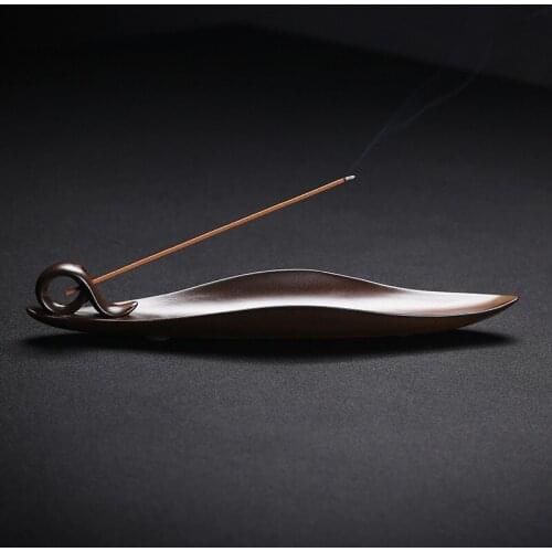 Modern Ceramic Leaf Type Incense Holder Creative Home Interior Lying Incense Box Home Desktop Decoration Accessories Crafts