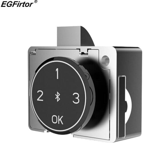 4 Digits Smart Password Drawer Door Lock Bluetooth Remote Control File Drawer Cabinet Wooden Door Lock Rechargeable Battery