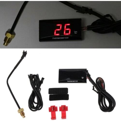 Universal Motorcycle LCD Digital Thermometer Instrument Water Temp Meter Gauge For KOSO Yamaha Racing Scooter