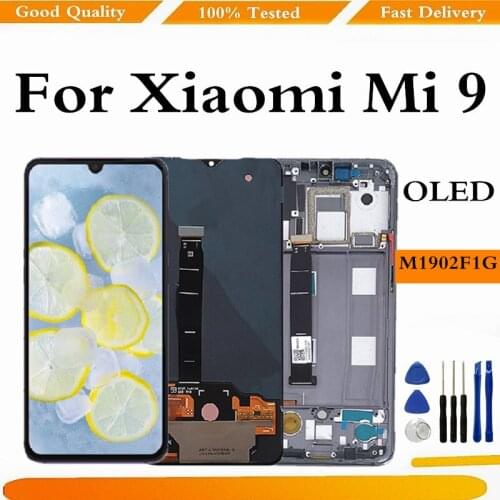 OLED LCD For Xiaomi 9 Mi9 LCD Display Touch Screen Digitizer Assembly For Xiaomi Mi9 Mi 9 Screen Display Replacement