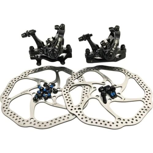 ZOOM Mountain Road MTB Bike Mechanical Caliper Disc Brakes Bicycle Disc Brake Aluminum Alloy F160 R160 Cycling Double Brake