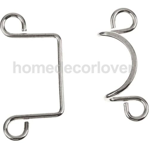 10 Set Sew-On Hook Eye Closure Clasp Hook Sewing DIY Craft Embellishment #6