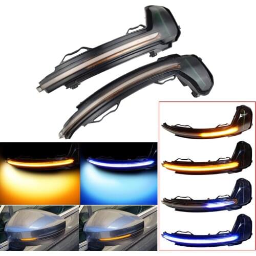 2Piece For Volkswagen VW Tiguan MK2 II R 5N 2017 2018 LED Dynamic Turn Signal Light Side Wing Rearview Mirror Indicator Lamp