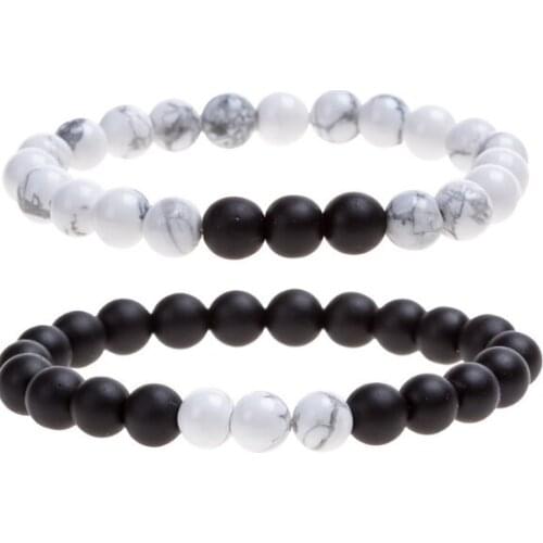 8mm Punk multicolor Agate beads Chakra Reiki Buddha Yoga Bracelet elastic adjustable Volcanic Stone Bangles vbt2