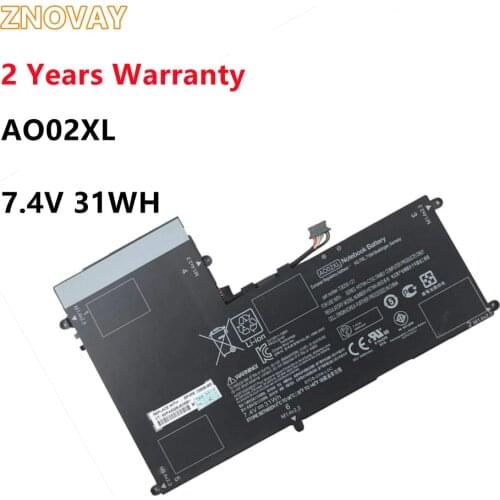 ZNOVAY AO02XL battery for HP ElitePad 1000 G2 HSTNN-LB5O 728250-1C1 728558-005 728250-421 A002XL 7.4V 31WH
