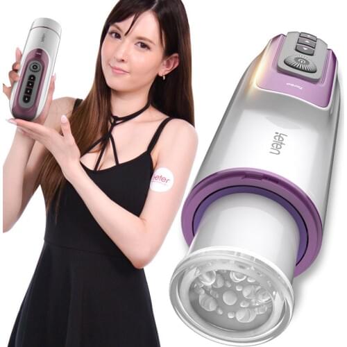 Automatic Thrusting Piston Retractable Heating Realistic Vagina Real Pussy Voice Blowjob Male Masturbator Sex Toys For Men