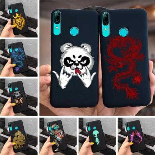 For Huawei P Smart 2019 Case Cool Fashion Black Cover Soft Silicone Fundas on For Huawei PSmart (2019) Phone Cases Bumper 6.21