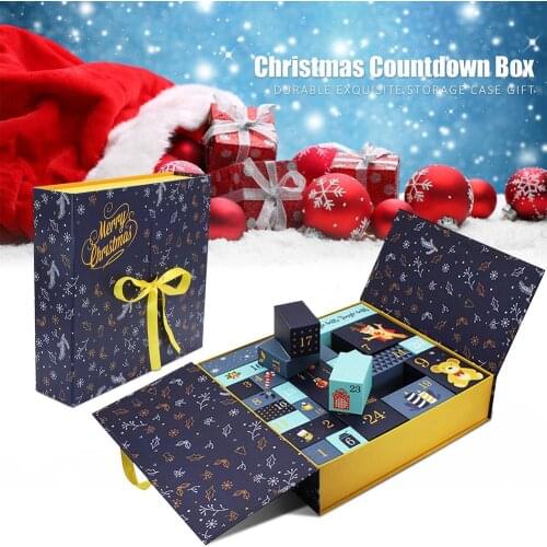 DIY Paper Advent Calendar Gift Box Christmas Countdown 24 Drawers Cabinet Toy Gift For Girl Boy Friend Decorative Ornaments