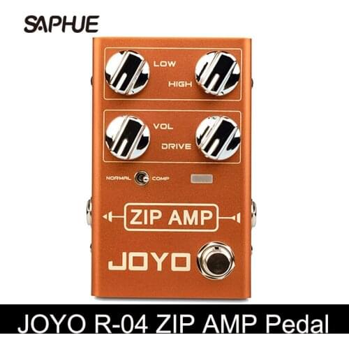 JOYO R-04 ZIP AMP Pedal Effect, Strong Compression Overdrive Effect Pedal, True Bypass