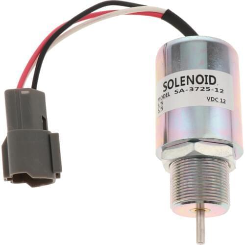 Fuel Shut Off Solenoid Starters SA-3725-12 Fits for MITSUBISHI S3L S3L2 ENGINE, Easy Install
