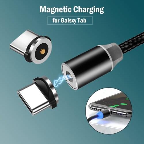 Magnetic Charging Adapter Cable for Samsung Galaxy Tab S3 S4 S5e S6 S7 Lite FE A 8.4 10.1 10.5 A7 Tablet USB Type C Connector