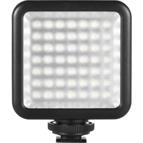 Andoer W49 Mini Interlock Camera LED Panel Light Photographic Lighting With Shoe Mount Adapter for Canon Nikon Sony A7 DSLR