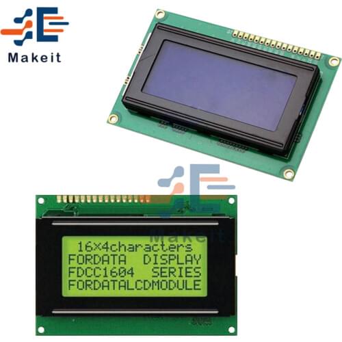 1604 LCD Display Module 16X4 Character LCD Screen Board Yellow Blue With LED Backlight SPLC780 HD44780 Controller for Arduino