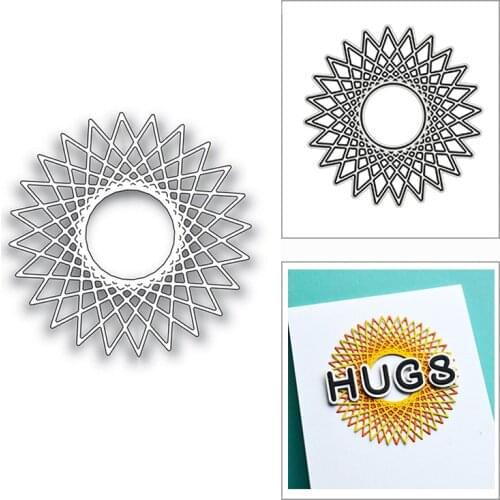 New Sun Flower Kaleidoscope 2020 Metal Cutting Dies for DIY Scrapbooking Decoration and Card Making Embossing Craft No Stamps