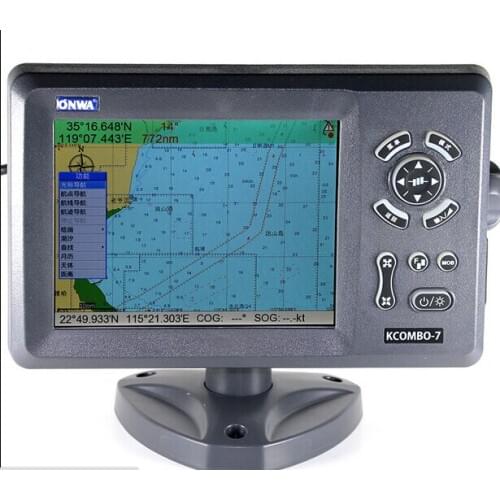 Onwa kcombo-7 7-inch LCD GPS chartplotter and fishfinder with GPS antenna onwa kcombo7 with transducer