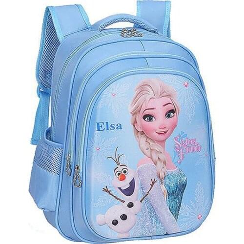 Disney Cartoon Elsa Sophia Schoolbag Girls Children School bag for Teenager Girl Orthopedic Princess Backpack Mochila Infantil