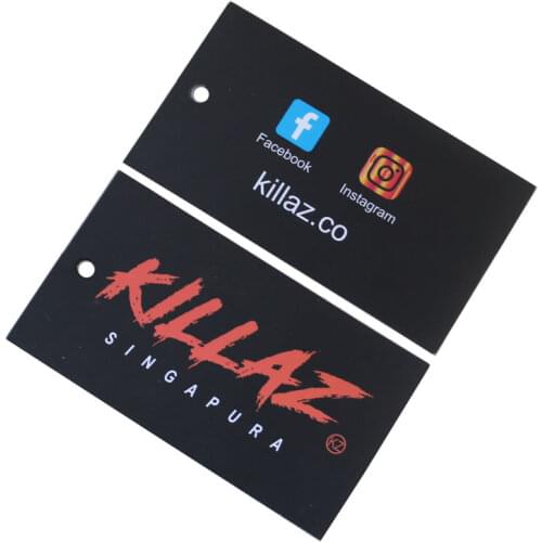 500pcs/lot/custom printed paper hangtag garment hang tag