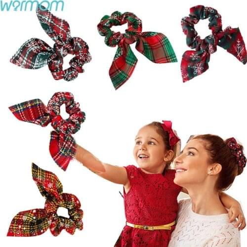Warmom 2021 Christmas Headband Hairband Bow Tie Hair Band Headwear Snowflake Christmas Decorations