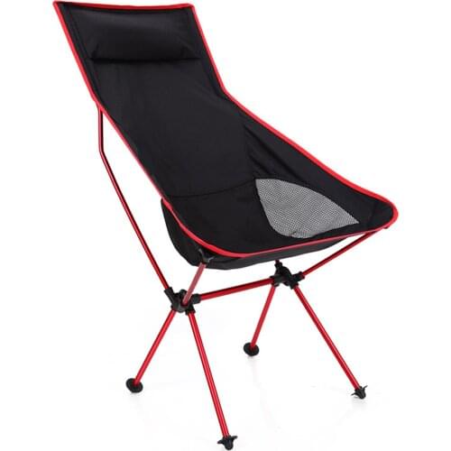 Outdoor Camping Chair Portable Folding Beach Chair for Travel Picnic Barbecue Fishing