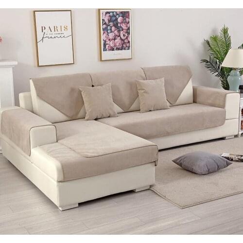 Nordic Universal Solid Color Waterproof Sofa Cushion Sofa Cover Anti-slip Pet Pad Diaper Four Seasons Sofa Towel