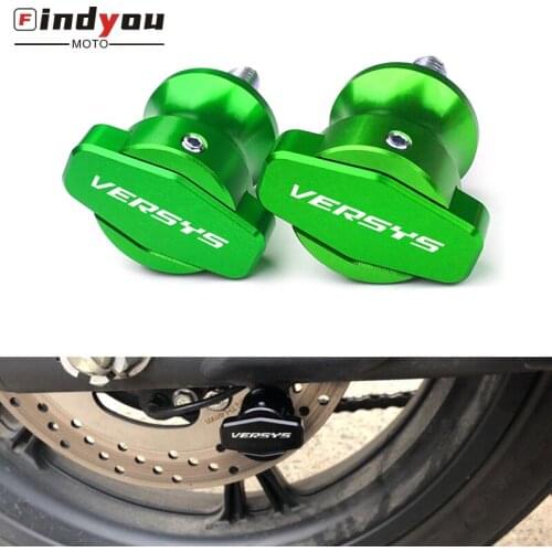 10MM Motorcycle CNC Stands Screws Sliders Swingarm Spools Slider For KAWASAKI Versys650 Versys1000 Versys 650 1000 KLR650