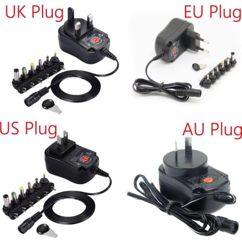 100-240V TO 3V,4.5V,5V,6V,7.5V,9V,12V 12W Universal Adjustable AC/DC Charger Adapter Switching Power Supply