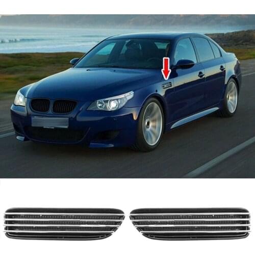 2Pcs Car Air Flow Side Fender Vents Mesh Grill Grille for BMW E60 M5 E61 E39 E90 M3 E90