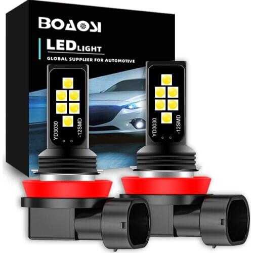 2pcs H11 H8 Fog Lamp Bulbs 12V For Toyota Corolla Volvo XC60 XC90 S60 V70 S80 S40 V40 V50 XC70 V60 C70 H7 9006 HB4 Led Car Light