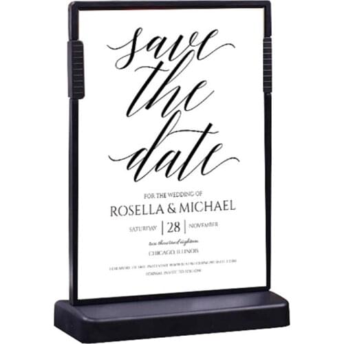 148*105mm A6 20 pcs exhibition label holder photo picture frame T sign poster price tag holder stand price talker label frame