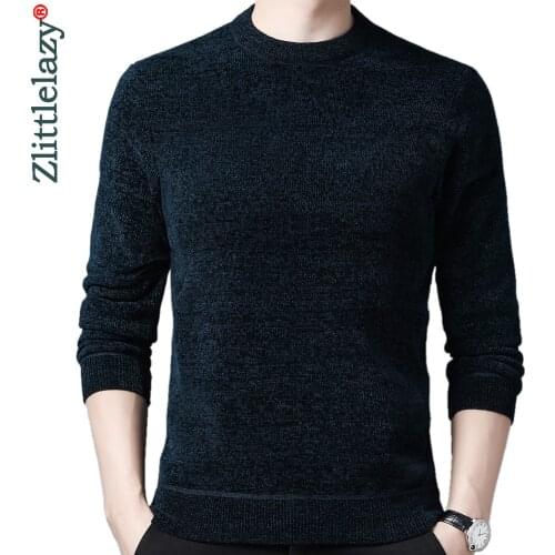2020 new casual knitted thick sweater men pullover solid clothing fashion clothes knit winter warm mens sweaters pullovers 1502