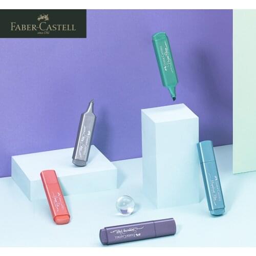 4/8pcs Faber-Castell Metallic Textliner Writing Art Glitter Highlighter Marker Pens for Journaling And Note Taking StudySupplies