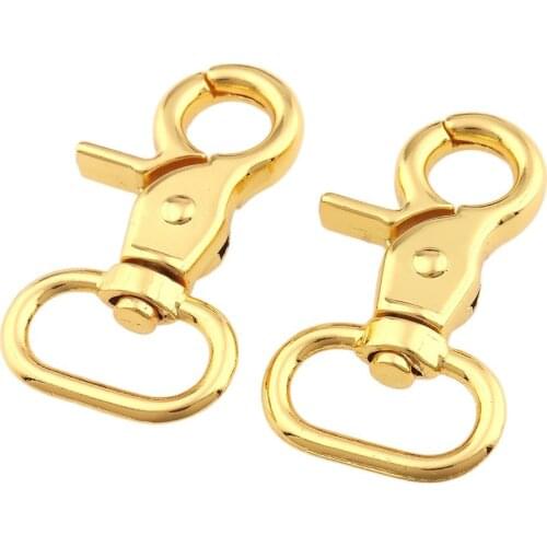 6pcs 20mm Trigger Clips Swivel Eye Bolt Snap Hook Lobster Clasps for Leather Craft Bag Strap Belt Webbing Pet Dog Rope Leashes