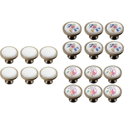 6pcs Mini Cabinet Knobs Zinc Alloy Furniture Cabinet Cupboard Handles Drawer Pulls Door Knob DIY Replacment Handles with Screws
